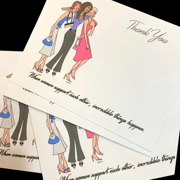 handmade notecards with my artwork Women empowering women - Picture 2 of 2